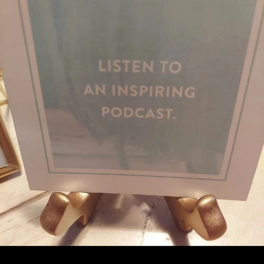 INSPIRATIONAL WELLNESS CARDS WITH GOLD FRAME By Zoe Brennan BNWT SO